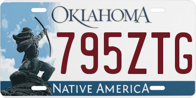 OK license plate 795ZTG