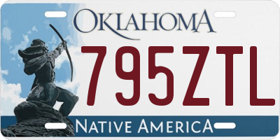 OK license plate 795ZTL