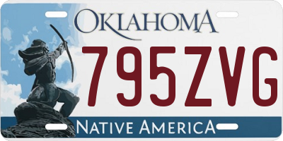 OK license plate 795ZVG