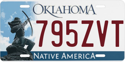 OK license plate 795ZVT