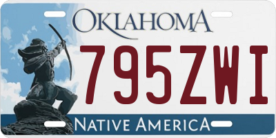 OK license plate 795ZWI