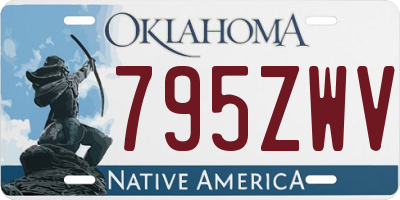 OK license plate 795ZWV