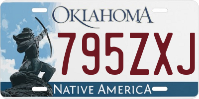 OK license plate 795ZXJ