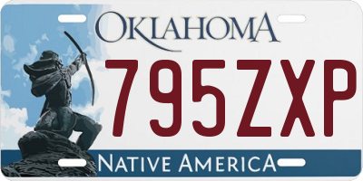 OK license plate 795ZXP