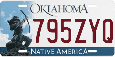 OK license plate 795ZYQ