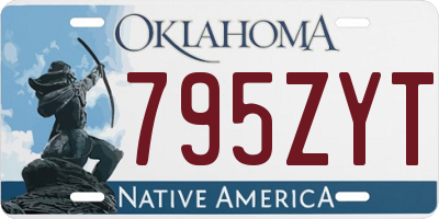 OK license plate 795ZYT