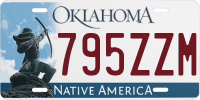 OK license plate 795ZZM