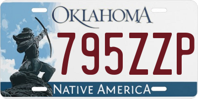 OK license plate 795ZZP