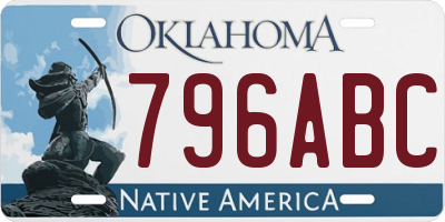 OK license plate 796ABC