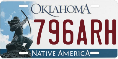 OK license plate 796ARH