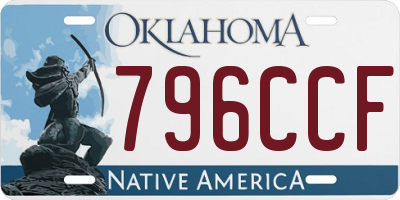OK license plate 796CCF