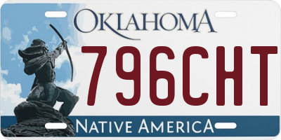 OK license plate 796CHT