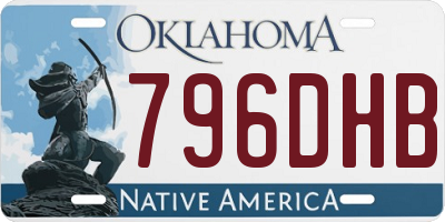 OK license plate 796DHB