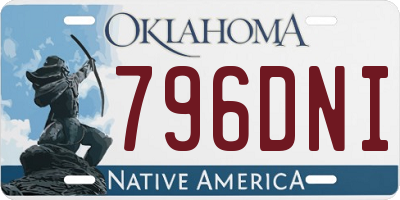 OK license plate 796DNI
