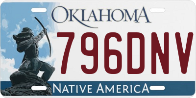 OK license plate 796DNV