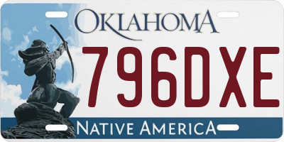 OK license plate 796DXE