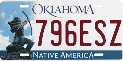 OK license plate 796ESZ