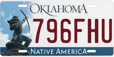 OK license plate 796FHU