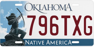 OK license plate 796TXG