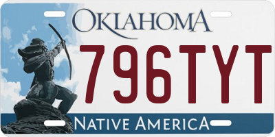 OK license plate 796TYT