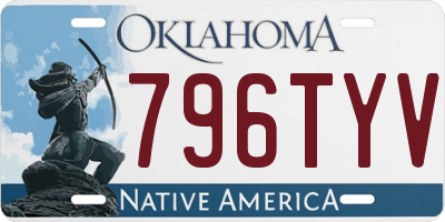 OK license plate 796TYV
