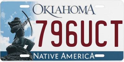 OK license plate 796UCT