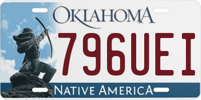OK license plate 796UEI