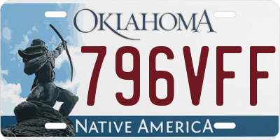 OK license plate 796VFF