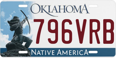 OK license plate 796VRB
