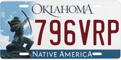 OK license plate 796VRP