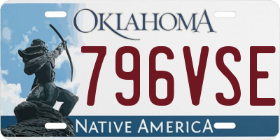 OK license plate 796VSE