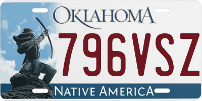 OK license plate 796VSZ