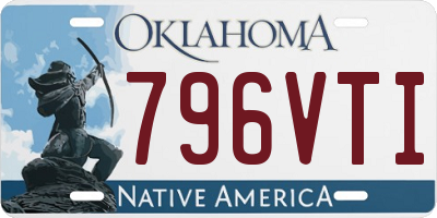 OK license plate 796VTI
