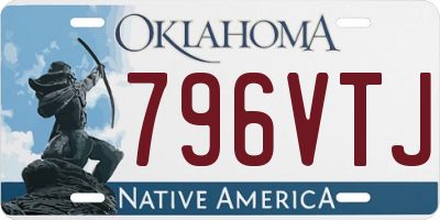 OK license plate 796VTJ
