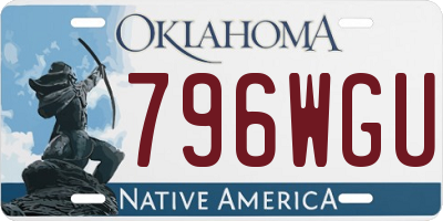 OK license plate 796WGU