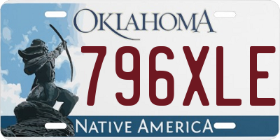 OK license plate 796XLE