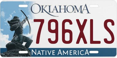 OK license plate 796XLS