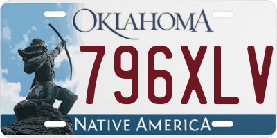 OK license plate 796XLV