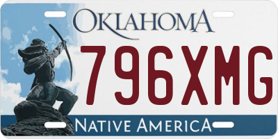 OK license plate 796XMG