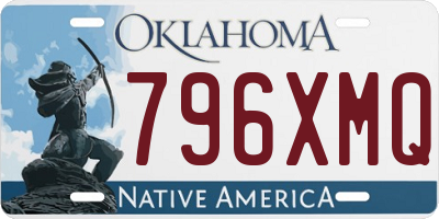OK license plate 796XMQ