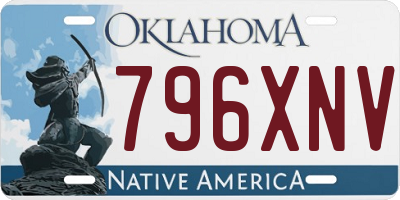 OK license plate 796XNV