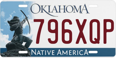 OK license plate 796XQP