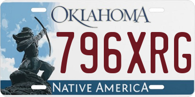 OK license plate 796XRG