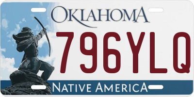 OK license plate 796YLQ