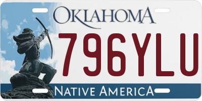 OK license plate 796YLU