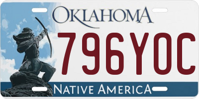 OK license plate 796YOC