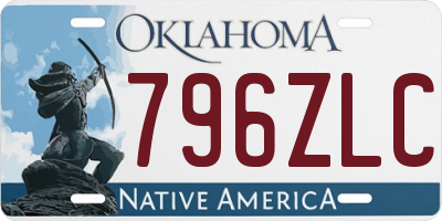 OK license plate 796ZLC
