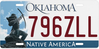 OK license plate 796ZLL