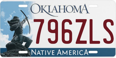 OK license plate 796ZLS