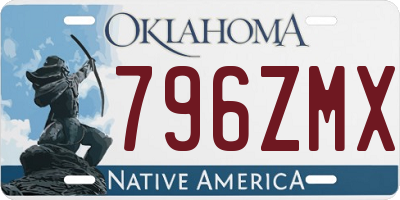 OK license plate 796ZMX
